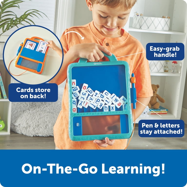 Magnetic Word Builder Puzzle Board with Letter Tiles photo 5