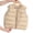 Brown, variant on Lightweight Puffer Vest Toddler Girls Boys Fall Winter Thermal Quilted Jacket Vests Full Zipper Down Coats Mint Green, Size 3 Y