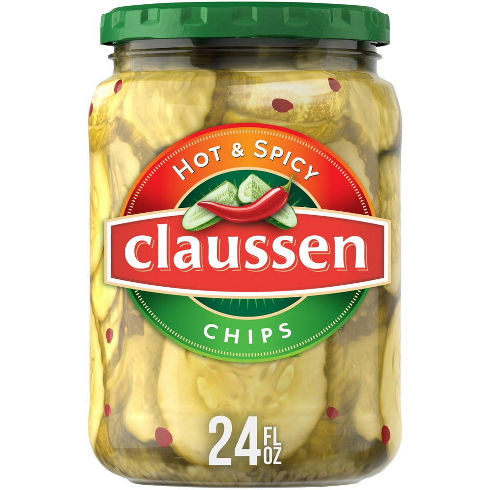 Claussen Hot & Spicy Pickle Chips, 24 fl. oz. Jar