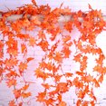 thumbnail image 3 of Coofit 7.55ft Artificial Vine Decorative Fashion Faux Maple Garland Artificial Garland, 3 of 7