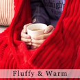 thumbnail image 3 of Manta de felpa suave de color rojo Blanket MIULEE, 127 x 152 cm, 300 g/m², 3 of 8