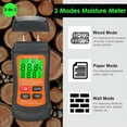 thumbnail image 4 of Multifunctional Digital Wood Moisture Meter 2 Needle Wall Cardboard Timber Humidity Te y8753, 4 of 6