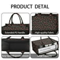 thumbnail image 4 of Large Capacity Tote Bag,Black Christmas Cherry Pattern Handbag Fashion Luxury Tote Bag,15.7"x13"x 5.1" Inches,Laptop Compatible, 4 of 6