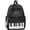 Black With Stars Pendant, variant on Piano Backpack for Women Cute Blue Polka Dot Nilong Bookbag with Padded Straps Y2K Music Daypack for Back to lSchool