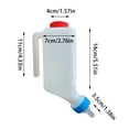thumbnail image 3 of 800ml Lamb Baby Bottle With Scale - Hanging Milk Feeder For Little Goats Calves & Sheep - Soft Nipple Design With Handle - Slow To Medium Flow Nursing Bottle, 3 of 8