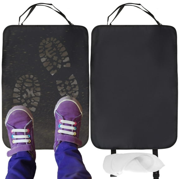 GIRACOA 2 Pcs Car Kick Mats Back Seat Protector, 600D Oxford Waterproof Car Backrest Protectors(26.77x18.9in )