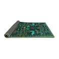 thumbnail image 2 of Ahgly Company Indoor Round Animal Turquoise Blue Traditional Area Rugs, 8' Round, 2 of 4