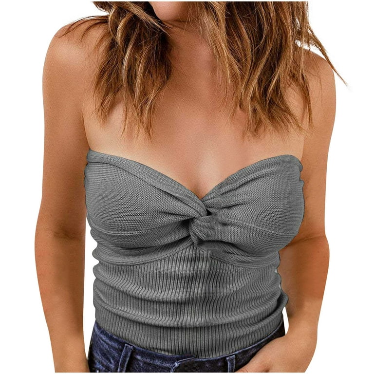 Such a cute tube top for summer! It would be cute styled with a jacket, tube  top