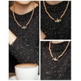 thumbnail image 4 of Jinsinto Colliers de Perles de Saturne avec Fermoirs Mousqueton, Ensemble de 4 Pcs, 4 of 5