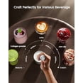 thumbnail image 4 of Rechargeable Milk Frother with Stepless Speed Control, LunaFro Max Handheld Electric Foam Maker Waterproof Drink Mixer Foamer with Stand & Detachable Whisks for Lattes, Cappuccino Black, 4 of 7