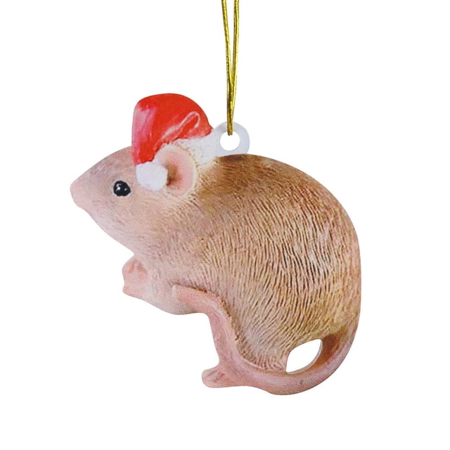 Binwennn Christmas Light Rings Window Garland Christmas Decorations Christmas Animal Ornament Acrylic Santa Hat Animal Ornament Christmas Tree Decoration