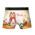 thumbnail image 2 of Happy Thanksgiving Cavalier King Charles Spaniel with Turkey Pumpkins Autumn Vibes All Over Print Boxer Briefs Underwear for Men Dad Dog Lover Gifts - 12018, 2 of 6