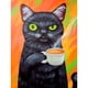thumbnail image 1 of Taladro diamante pintura (DE5696) DIY 5D mosaico gato completo redondo resina Kit 30x40cm café negro Hugtrwg Para estrenar, 1 of 1