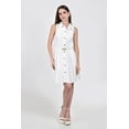 thumbnail image 4 of Vestido camisero con cinturon Roman Fashion /Juvenil, 01677 (Blanco) blanco M, 4 of 5