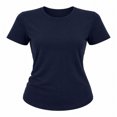 thumbnail image 1 of Playera Simply Basic para Mujer, Manga Corta Escote Redondo Marino Talla EG, 1 of 4
