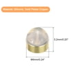 thumbnail image 2 of Uxcell 12Pack Silicone Earring Backs Rubber Soft Earring Stopper for Stud 5.2mm Gold, 2 of 6