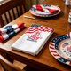 thumbnail image 5 of Red And Blue Kitchen Towels 4th Of July Celebration Party Kitchen Towels Restaurant Decor Hand Towels, 5 of 6
