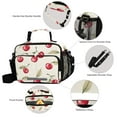 thumbnail image 3 of FORMRS Student Insulated Lunch Bag with Shoulder Strap Reusable Cooler Box for School, Red Cherry, 3 of 9