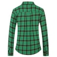 thumbnail image 2 of SSLR Flannel Shirts for Women Long Sleeve Button Down Shirts Plaid Lightweight Casual, 2 of 8