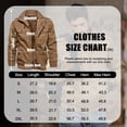 thumbnail image 6 of YUCOLEN Men's Winter Thick Fleece Lined Warm Jacket Casual Trucker Work Coat with Multi Pockets Zip Khaki L, 6 of 6