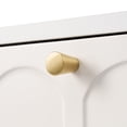 thumbnail image 5 of Modern Bedroom Dressing Table With Cream White Shade And Metal Legs 2 Drawer Storage For Space Saving, 5 of 5