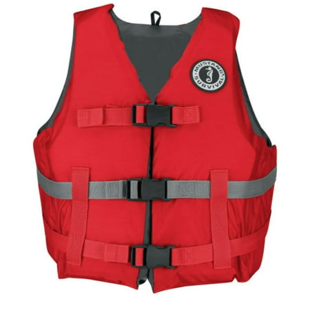 UPC: 0062533877818 | Mustang Survival MV701DMS Livery Foam Vest – Red – XL/XXL
