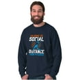 thumbnail image 3 of Going to Social Distance Your Pitches Men's Long Sleeve Tee T Shirt Brisco Brands S, 3 of 6