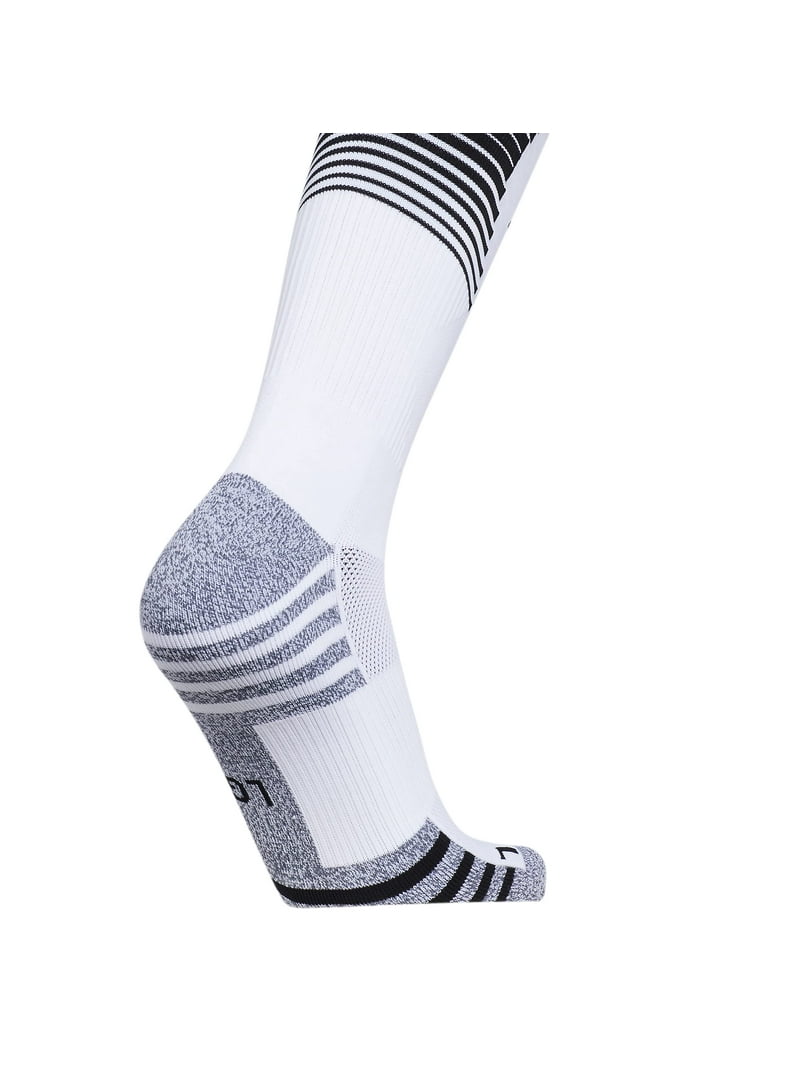 adidas Team Speed Soccer OTC Socks (White/Black, Medium
