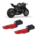 thumbnail image 4 of Motorcycle Front Foot Pegs, Comfortable CNC Aluminium Alloy Tapered Pair Anodized Finish Motorbike Footrest Scratch   For Modification, 4 of 8
