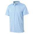 thumbnail image 2 of Golf Shirts for Men Dry Fit Short Sleeve Print Performance Moisture Wicking Polo Shirt, 2 of 7