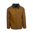 thumbnail image 2 of John Deere Men's Brown Jacket Light Weight Tractor Durable Tough (S01), 2 of 12