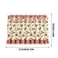 thumbnail image 3 of Oven Skirt Curtain,Farmhouse Tie Top Oven Curtain with Ruffle Trim and Ribbon Bow Ties | Washable Non-Stick Reusable | Dishwasher Cover for Furniture Surface Protection,29.72x21.65 Inch, 3 of 9