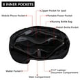 thumbnail image 4 of HAWEE Utility Shoulder Bag for Women Black Tote Purse with Wet Umbrella Pocket and Water Bottle Pocket Fits 13.3” Laptop, 4 of 7