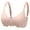 Pink, variant on Front Close Bras for Women - Women's Solid Color Seamless Underwear without Steel Rims Detachable Chest Sagging Wave Pattern Bra Blue M