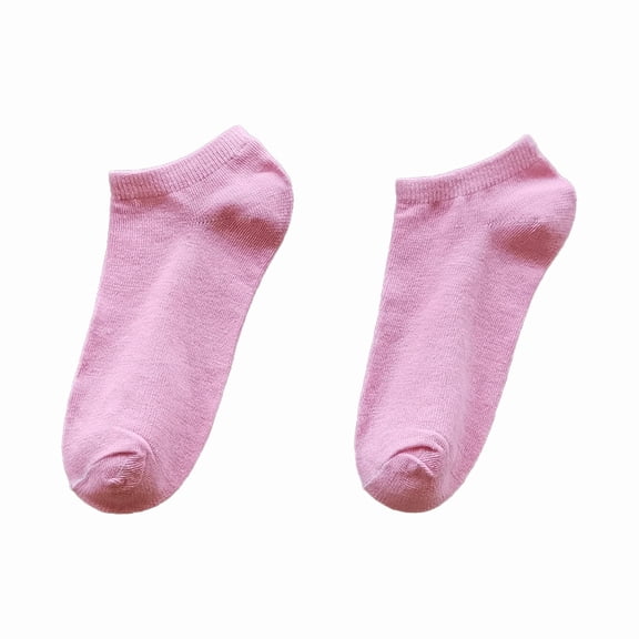 XmhyTop-A 5 Pairs Thin Breathable Ankle Socks Sport Athletic Low Cut Socks, Moisture Wicking Cotton Socks,Pink