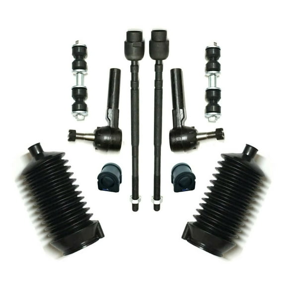 10 Pc Suspension Steering Outer and Inner Tie Rod Ends Bellow Boots Front Sway Bar Bushing 32 mm Sway Bar Links Fits select: 2000-2011 CHEVROLET IMPALA, 2006-2007 BUICK LACROSSE