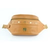 MCM Cognac Studded Chain Fanny Pack Waist Belt Pouch 10mcz1812 Brown Leather Cross Body Bag