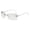 White, variant on Frameless Sunglasses With Silicone Nose Pads Lightweight Sports Glasses With Uv400 Protection Durable Eyeglasses For Fishing Running Driving(White-13.6Cm)
