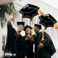 thumbnail image 4 of PMU Graduation 31 Inch Black Graduation Cap Mylar Foil Balloons Pkg/5, 4 of 6