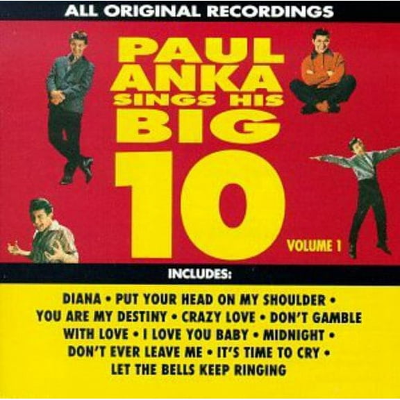 Paul Anka - Sing His Big Ten 1 - Music & Performance - CD