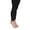 Black, variant on Jefferies Socks Girls Lace Trim Footless Legging Tights 1 Pack