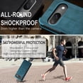 thumbnail image 3 of KOMI Premium Leather Wallet Case for Pixel 9/9 Pro - All-in-One Magnetic Flip Cover with Card Holder & Kickstand, TPU Shock-Absorbent Protection, RFID-Blocking (Blue, Pixel 9/9 Pro), 3 of 7