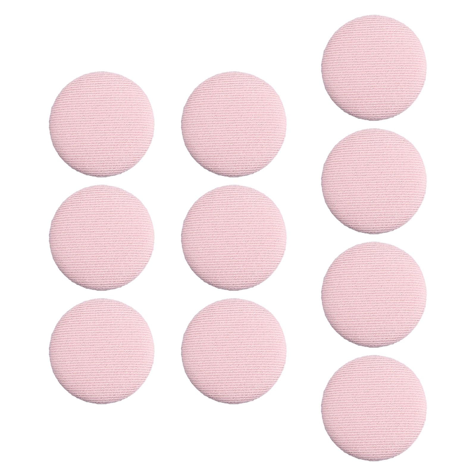 amagogo 6x10x Fabric Cloth Covered Buttons DIY Shank Buttons for Blouses Coats Jackets Pink