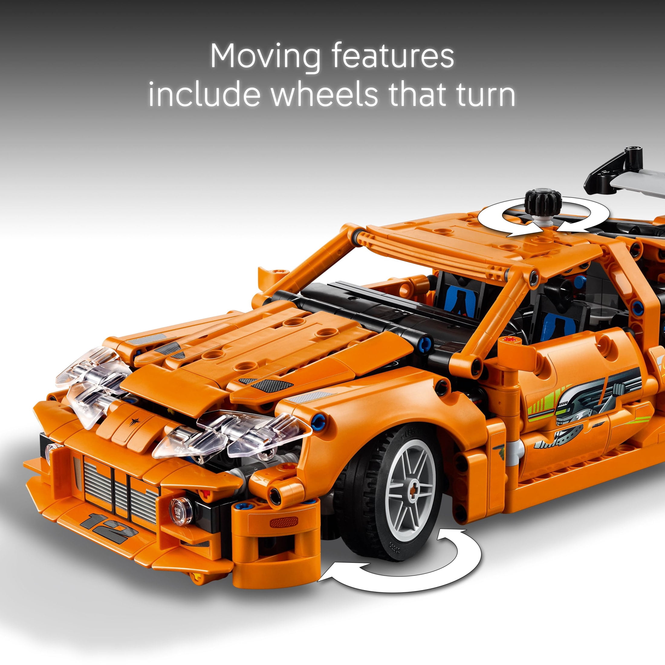 LEGO Technic Fast and Furious Toyota Supra MK4 Building Kit- Toy Car for Kids, Boys, and Girls, Ages 9+ - Gift for Birthdays - Realistic Engineering Details - 42204