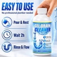 thumbnail image 6 of Gel Drain Cleaner Clog Remover: -Purpose Cleaning Solution for Kitchen, Bathroom & Shower Drains | Prevents Build-Up | Safe for Household Pipes & Septic Systems(2Pcs), 6 of 6