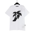 thumbnail image 1 of Versión correcta de 24 primavera y verano nueva palmera de coco serie de manga corta PA marca de moda camiseta de tendencia de pareja con estampado de ángel2255 blanco, 1 of 1