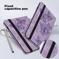 thumbnail image 5 of Dteck Folio Case for iPad Pro 11 2022/2021/2020/2018, iPad Air 5 Case, iPad Air 4 Case, Embossed Butterfly PU Leather Flip Stand Auto Wake Sleep Smart Cover with Card Slots Elastic Strap, Purple, 5 of 8
