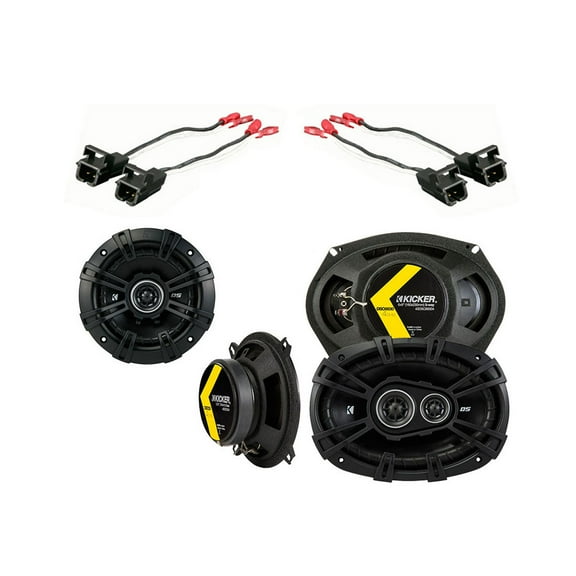 Fit Chevy Express Van 1996-2002 Factory Speaker Upgrade Kicker (2) DSC65 Package