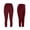 Wine, variant on biudgviw Girls Capri Leggings with Pockets Casual High Waisted Athletic Yoga Pants Breathable Soft Dance Running Tights for Kids