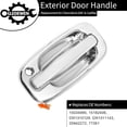 thumbnail image 3 of Exterior Door Handles Set Front Rear Left Driver & Right Passenger Compatible with - Chevy Silverado Suburban Tahoe Avalanche GMC Sierra Yukon Cadillac Escalade, 3 of 7
